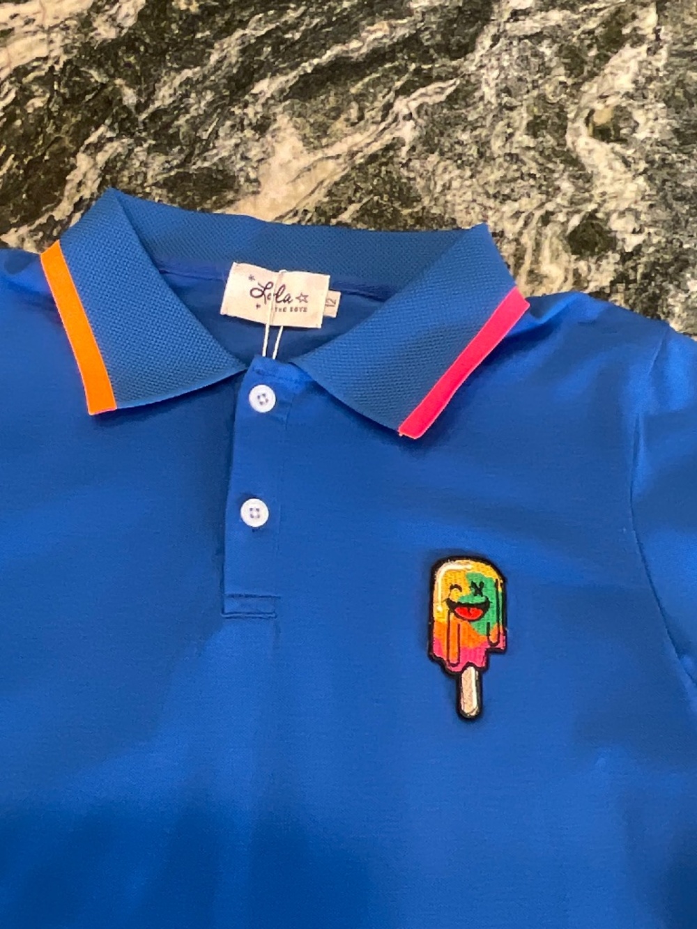 NWT Lola + the Boys Kids Tropical Popsicle Polo shirt - Picture 6 of 12